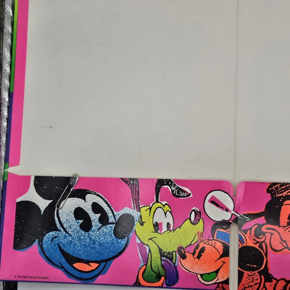 Rare Hard To Find Vintage '90s Mead Folder Featuring Goofy